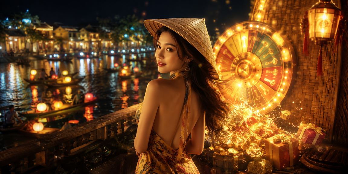 Bàn Roulette phong cách Hội An trên nền tảng casino trực tuyến